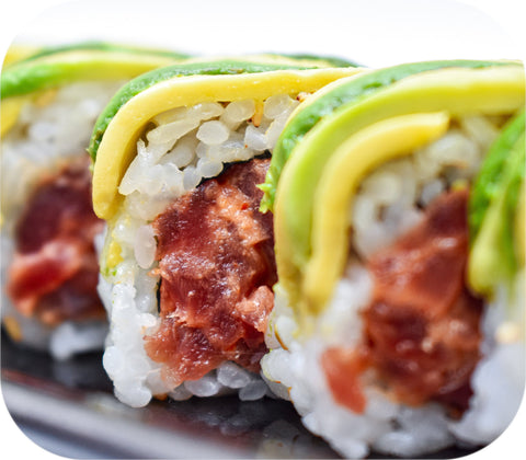 Sushi - Avocado & Spicy Bluefin Tuna Roll Salmon