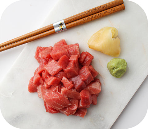Bluefin Tuna Toro Poke/maki Cubes 5Oz