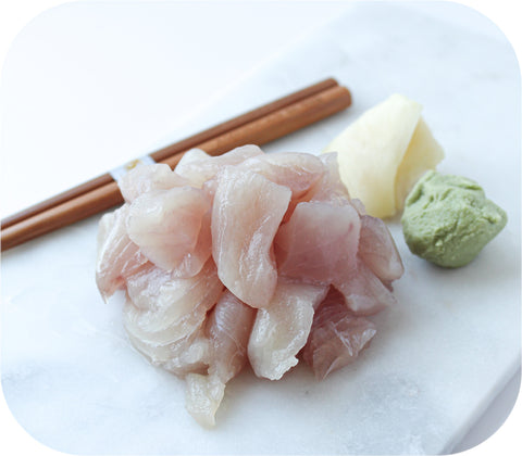 Black Seabass Poke/maki Cubes 5Oz