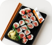 Sushi - Bluefin Tuna & Scallion Maki Salmon